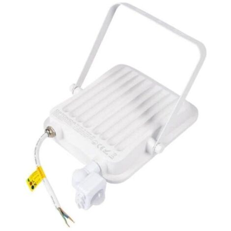 Projecteur LED Extérieur 50W IP65 BLANC avec Détecteur de Mouvem