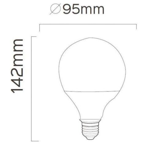 Ampoule LED Connectée WiFi E27 11W G95 RGBW - SILAMP