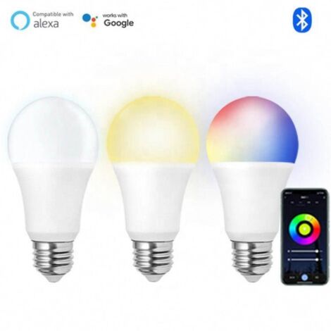 Ampoule LED Connectée WiFi E27 9W RGBW A60 - SILAMP