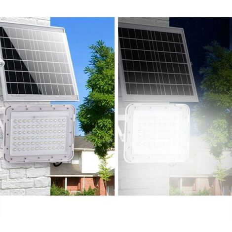 Projecteur solaire puissant 35w professionnel blanc froid rechargeable