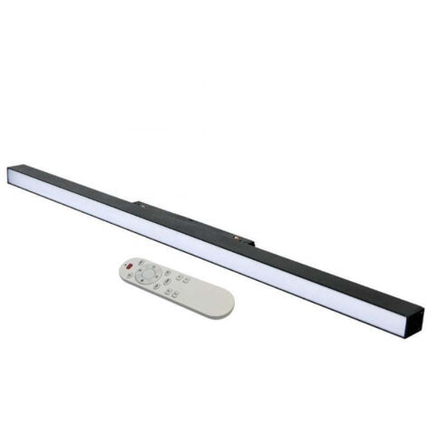 Kit Profilé LED sur Rail Magnétique 48V 20W Dimmable Noir + Télécommande - Blanc Neutre 4000K - 5500K - SILAMP