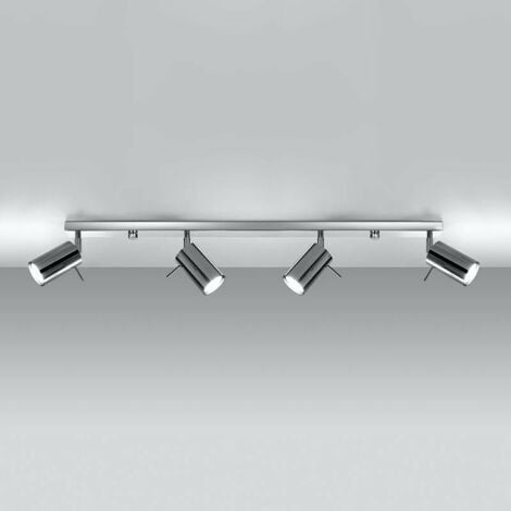 Plafonnier LED, Orientable, 3x Gu10 Or Blanc