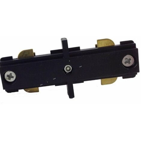 Connecteur LED Droit pour Rail Monophasé NOIR - SILAMP