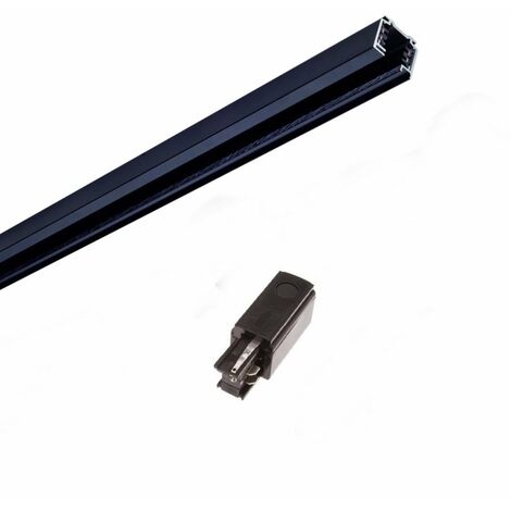 Rail Triphasé pour Spot LED 2m NOIR - SILAMP