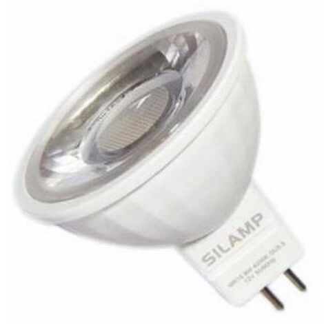 Ampoule LED GU5.3 / MR16 12V 8W SMD 80° - Blanc Chaud 2300K - 3500K - SILAMP