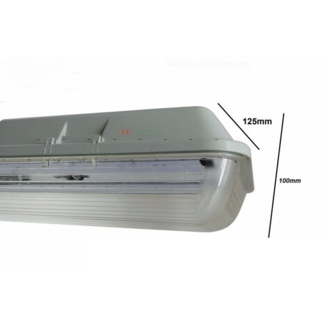 Réglette LED étanche Double pour Tubes LED T8 150cm IP65 (boitier vide) - SILAMP