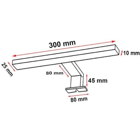 Applique Murale Salle de Bain Blanche 6W IP44 - Blanc Neutre 4000K - 5500K - SILAMP