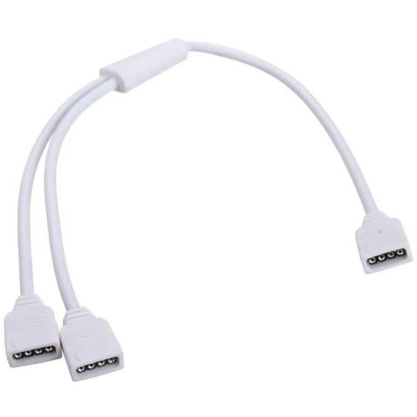 Zerodis Câble pour LED RGB Raccord LED 4 Pin Mâle Femelle Câble