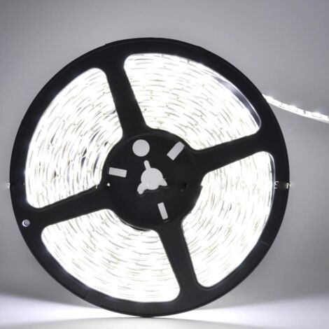 Ruban LED 12V 5M 5050 IP44 60LED/m - Blanc Froid 6000K - 8000K - SILAMP
