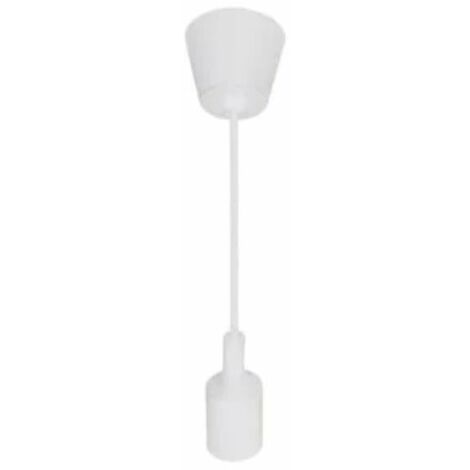 Suspension Ampoule E27 100cm Blanc Mat - SILAMP (1/3)