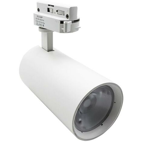 Spot LED Sur Rail Triphasé 30W - Éclairage Design 4000K Blanc Neutre Pour Boutique Et Salon