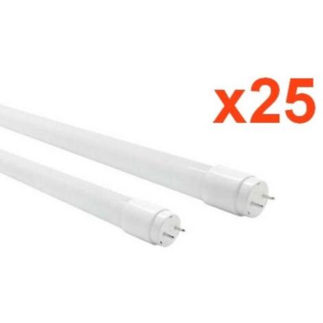 Tube Néon LED 60cm T8 10W (Pack de 5) - Blanc Froid 6000K - 8000K
