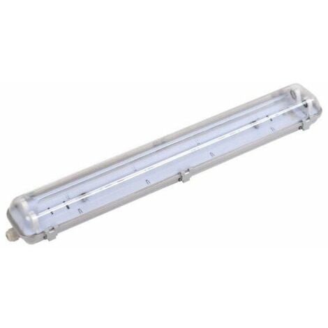 Réglette étanche double pour tube LED T8 120cm IP65 (boitier vide) - SILAMP