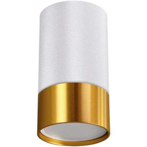 Spot en Saillie BLANC et OR pour Ampoule GU10 - SILAMP