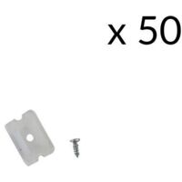 Support et vis de fixation pour Néon Flexible 24V (Pack de 50) - SILAMP