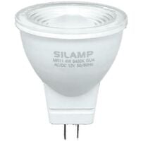 Ampoule LED GU4 / MR11 4W 12V - Blanc Froid 6000K - 8000K - SILAMP - Blanc Froid 6000K - 8000K
