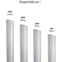 Tube Néon LED 90cm T5 14W - Blanc Froid 6000K - 8000K - SILAMP - Blanc Froid 6000K - 8000K