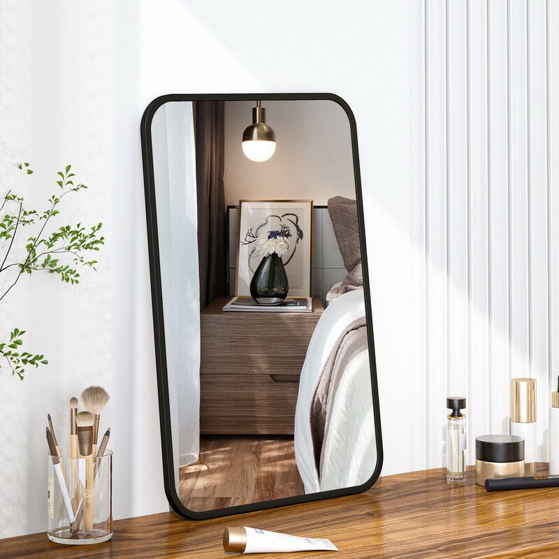 1 Stück Schwarzer Rahmen 360 Grad Drehbarer Beidseitiger Runder Spiegel,  Einziehbarer Faltbarer Wandspiegel Für Badezimmer Dekoration, aktuelle  Trends, günstig kaufen