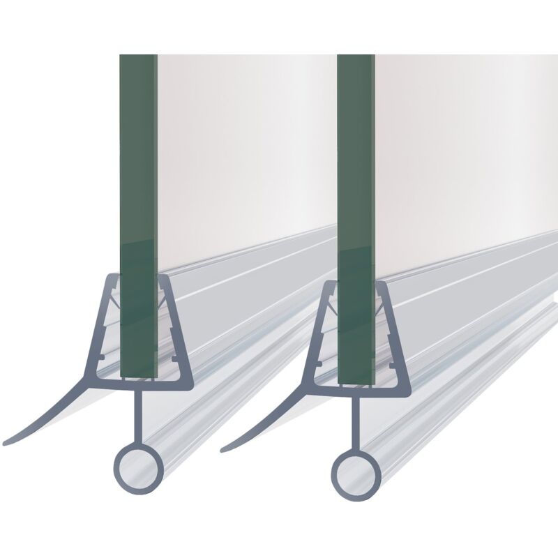 Dichtungen Für Duschtüren Duschdichtung 8mm für Glastür Duschtür Dusche Dichtung Duschtürdichtung Dichtlippe 70cm 2 Stück