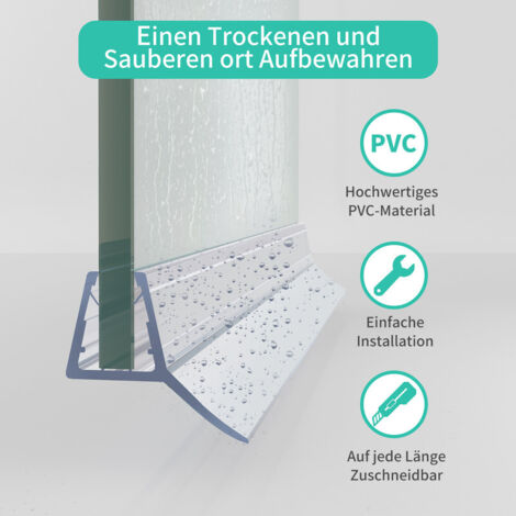 Duschtürdichtung 8 Mm – Universell, Kürzbar & Wasserabweisend Für Glastüren