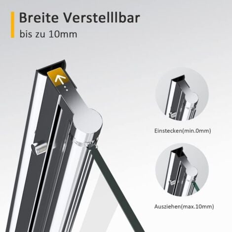 Boromal 100x140cm Badewannenaufsatz Duschtrennwand 2teilig Faltbar Duschwand fuer Badewanne Glas Sicherheitsglas Badewannenfaltwand Duschabtrennung Faltwand