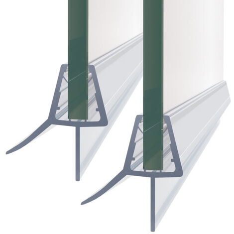 Boromal Duschdichtung, 2 x 100cm Duschdichtung Dichtung Ersatzdichtung für 4-6mm Glastür Duschwand Badewanne Duschkabine Wasserabweiser Schwallschutz Gummilippen Duschdichtungen für Duschtüren