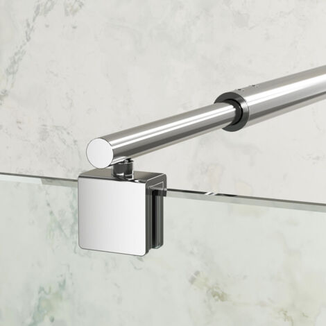 Boromal Haltestange Duschwand, Haltestange für Duschwände Stabilisierungsstange Haltestange rund Stabilisator für Glasdicke 8-10 mm Dusche Duschwand Duschabtrennung 73-120cm (1 Stück)