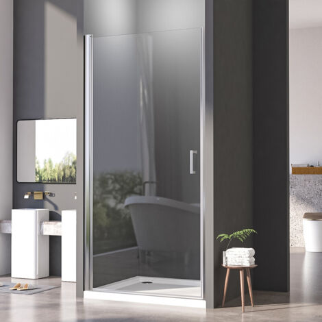 Duschtür 90cm Pendeltür Nischentür Schwingtür Duschkabine 6mm NANO ESG Sicherheitsglas Duschabtrennung Dusche Duschwand Höhe 195cm