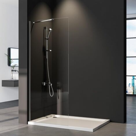 WalkIn Duschabtrennung ESG Glas 1200x2000x8 Mm – Mit Verstellbarer Stange (1200-1400 Mm) & Alu-Profil