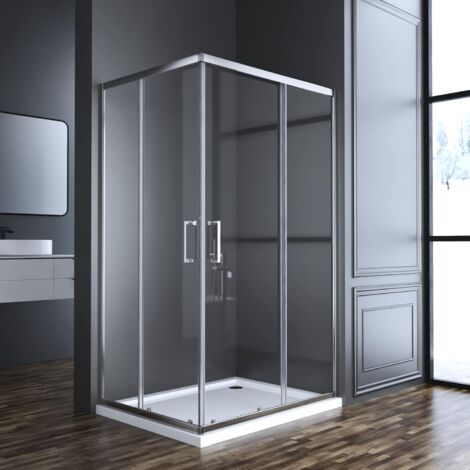 Eckduschkabine 80x80 Cm – Mit ESG-Sicherheitsglas & 16 Rollen-System