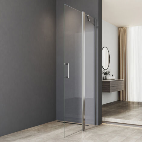 Walk-in Duschwand 120x185cm Pendeltüren, Duschabtrennung Walk in Duschtrennwand Pendeltür Dusche aus 6mm ESG Nano Sicherheitsglas