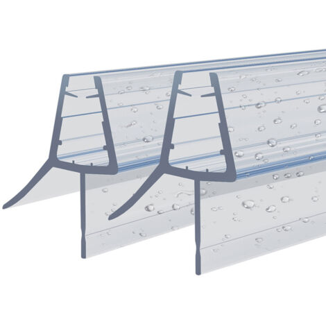 Duschdichtung 2x60cm Dichtung Transparent für 4-6mm Glastür Duschwand Badewanne Duschkabine Wasserabweiser Schwallschutz Duschdichtungen für Duschtüren