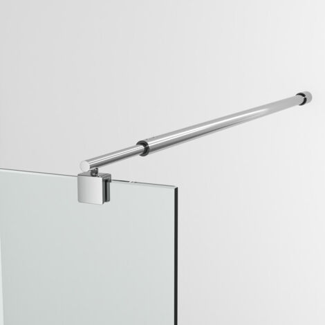 Haltestange Duschwand Stabilisierungsstange Dusche Stabilisator für Glasdicke 8-10 mm Dusche Duschwand Duschabtrennung Edelstahl 73-120cm