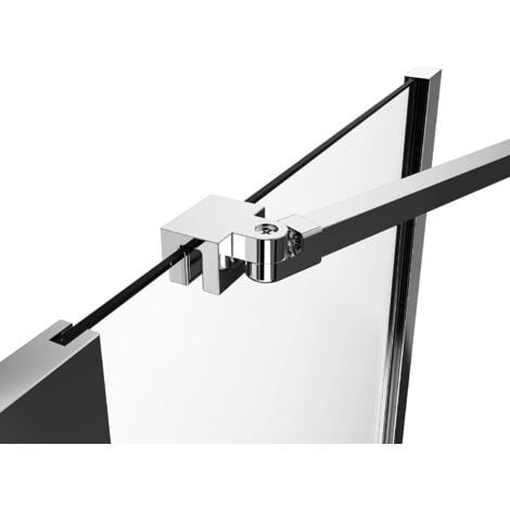 Stabilisatorstange Dusche Haltestange Duschwand Stabilisationsstange Halter Wandhalter 56cm Alu für 5-8mm Glas