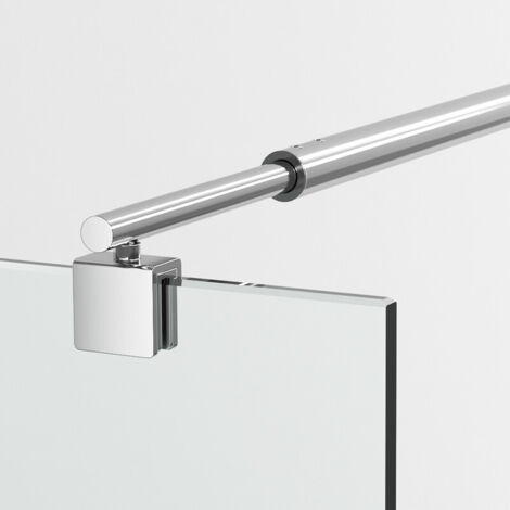 Stabilisatorstange Dusche Haltestange Duschwand Stabilisationsstange Halter Wandhalter 70cm Edelstahl für 8-10mm Glas
