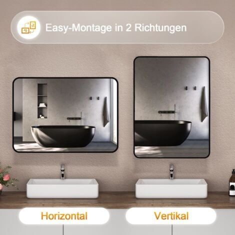 HENANCXF Edelstahl-Leiste 5m Selbstklebend - Für Spiegel & Fliesen