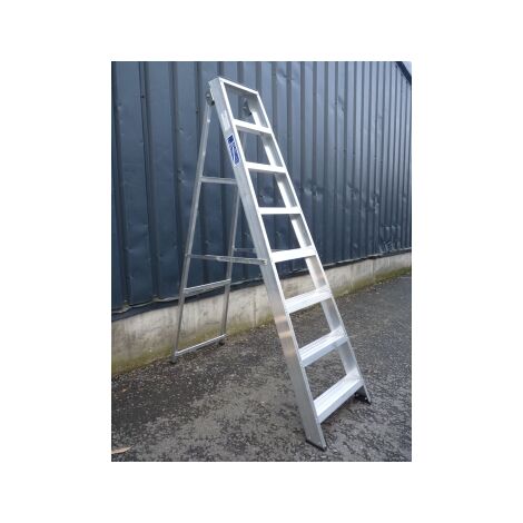 Industrial Swingback Builders Steps / Step Ladder, Size 10 Step, Handrail 1 Handrail (1/5)
