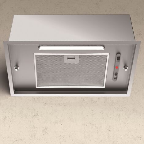 Baraldi QUADRA Cappa Cucina sottopensile 60 cm, 270 m3/h - Inox