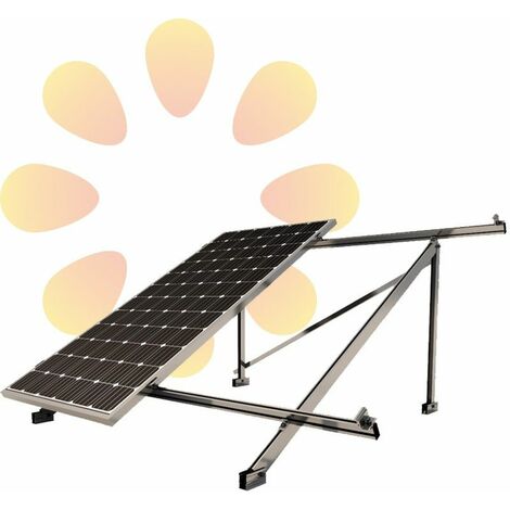 09V4-30 Soporte para placa solar inclinado abierto, vertical