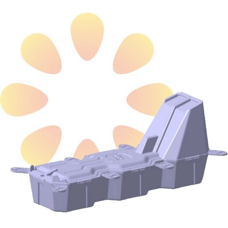 Soporte para placa solar de suelo Landblock 15º