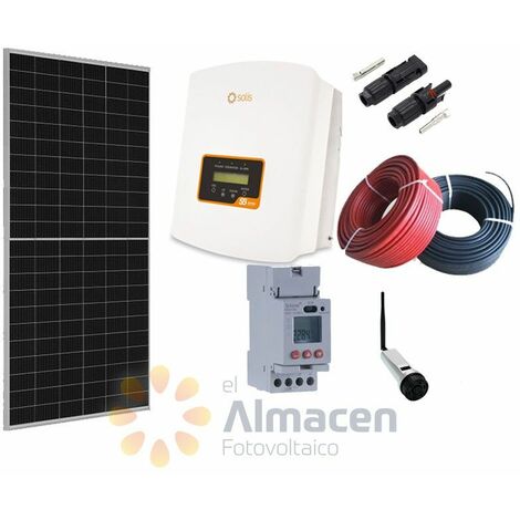Kit solar fotovoltaico autoconsumo con Solis 3kWp 12720Wh/día