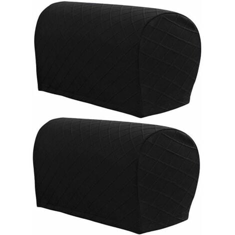 Copribracciolo per divano Colore nero 2 pezzi