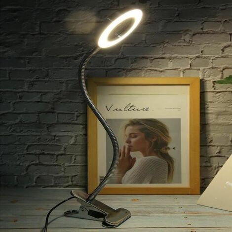 Acquista Mini LED USB ricaricabile per lettura di libri Luminosità  regolabile Protezione per gli occhi Clip per luce da libro