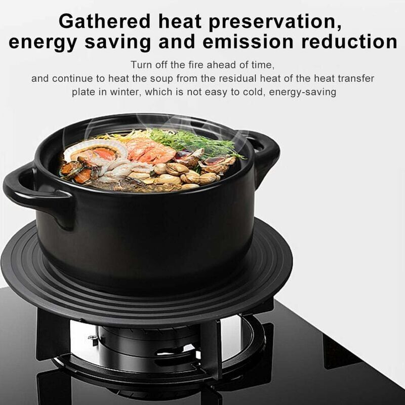 Diffuseur de chaleur pour cuisinière à gaz, accessoires de cuisine,  diffuseur de poêle pour protection cocotte, plaque de dégivrage  multifonction (27,9 cm)