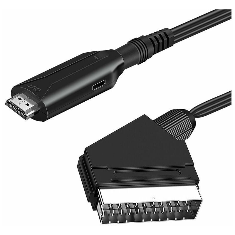 Adaptateur vidéo audio de convertisseur péritel vers HDMI pour Hdtv / dvd /  décodeur / ps3 / pal / ntsc A