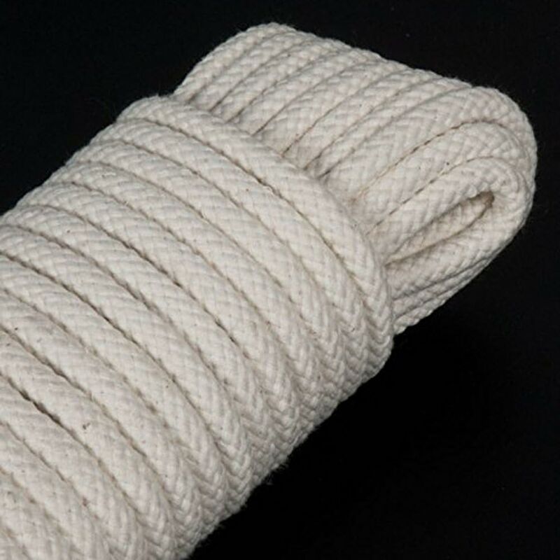 CORDE ÉLASTIQUE POLYESTER/LATEX Ø 6 MM 10 MT BLANC - 451010001644