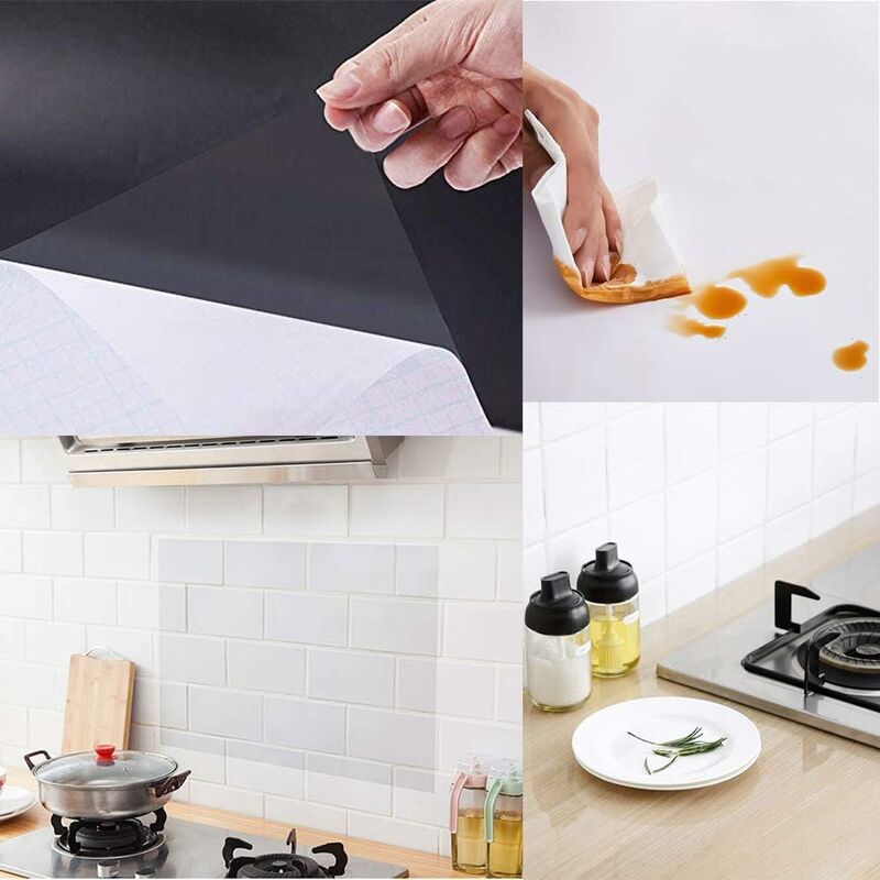 Papier Adhesif pour Meuble, 40x300cm, Rouleau Adhesif Film Autocollant Adhesif  pour Meuble Cuisine Comptoirs Papier Peint : : Cuisine et Maison
