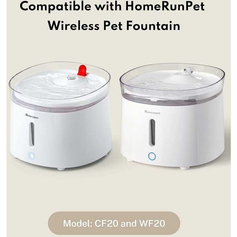 Homerunpet Fontaine a Eau Chat avec Pompe a Eau sans Fil, 2L Fontaine