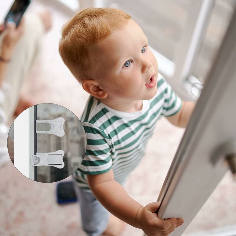 9€03 sur Fenêtre de sécurité pour enfants bébé Réfrigérateur ouverture de  sécurité Câble de verrouillage de porte (Noir) - Équipement et matériel de  sécurité - Achat & prix
