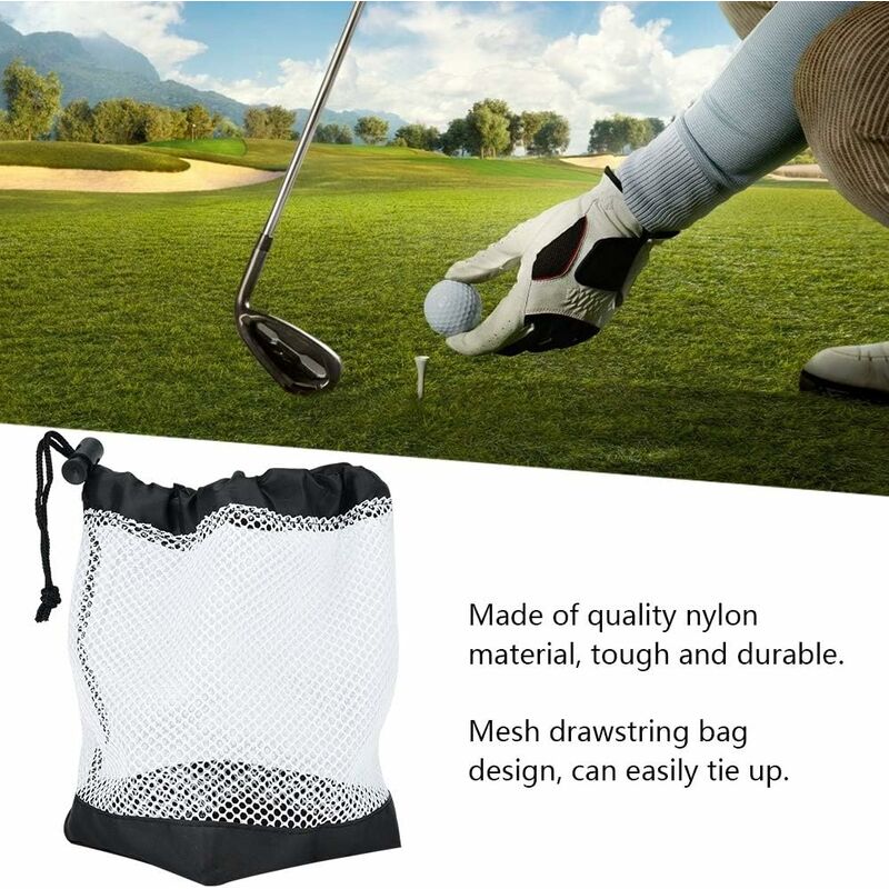Sac de Balle de Golf Sac à Main Sac de Rangement de Balle de Golf Portable  Pochette de Support de Balles de Golf
